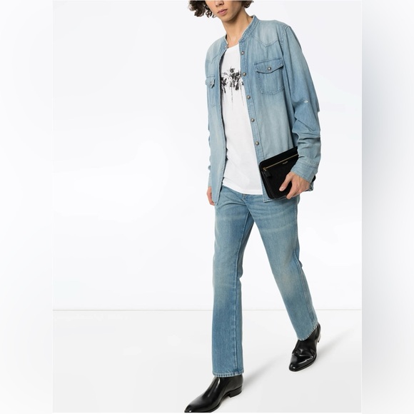 SAINT LAURENT Palmeraie print t-shirt - Picture 8 of 11